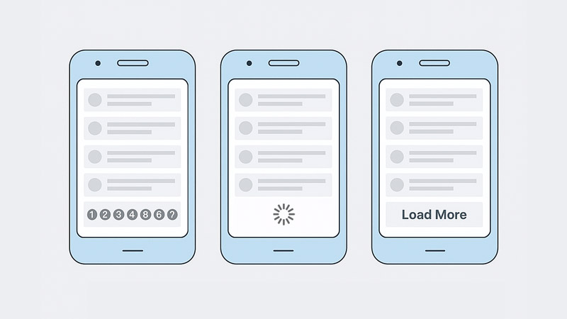 Pagination vs. Load More Button